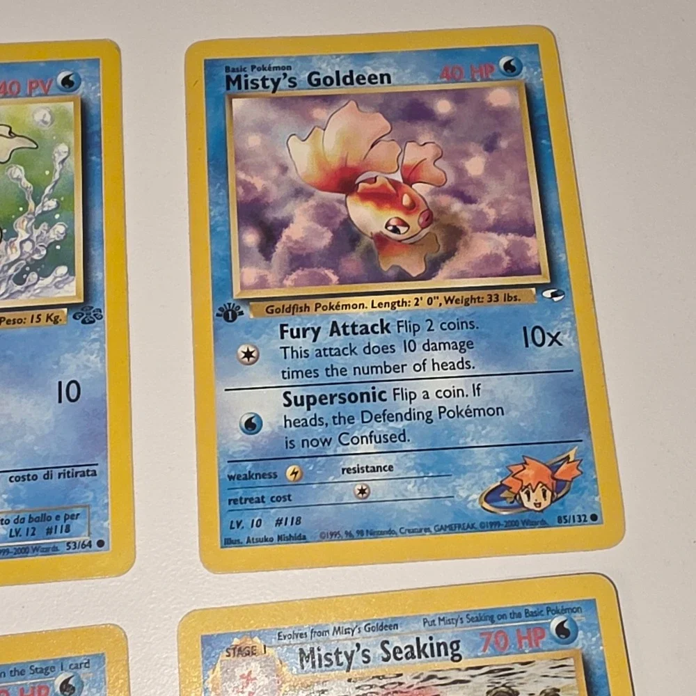 Pokemon Goldeen Seaking 6 Card Lot Misty 1st Edition e-Reader Vintage TCG